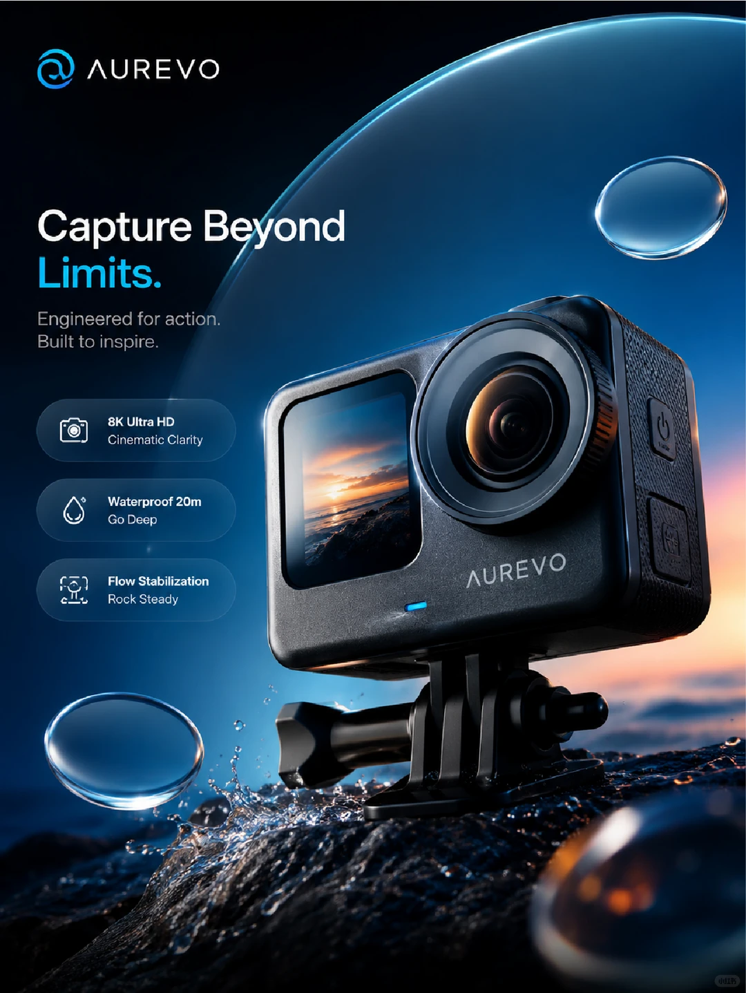 Action camera product campaign